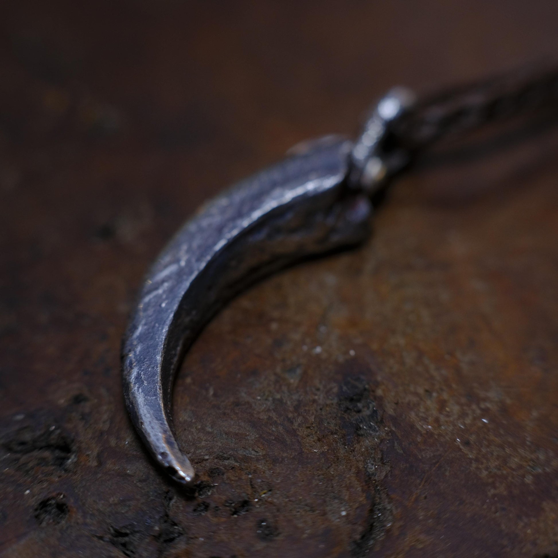 Silver Wedge Tailed Eagle Talon Large Pendant with Adjustable Hand Woven Style Necklace