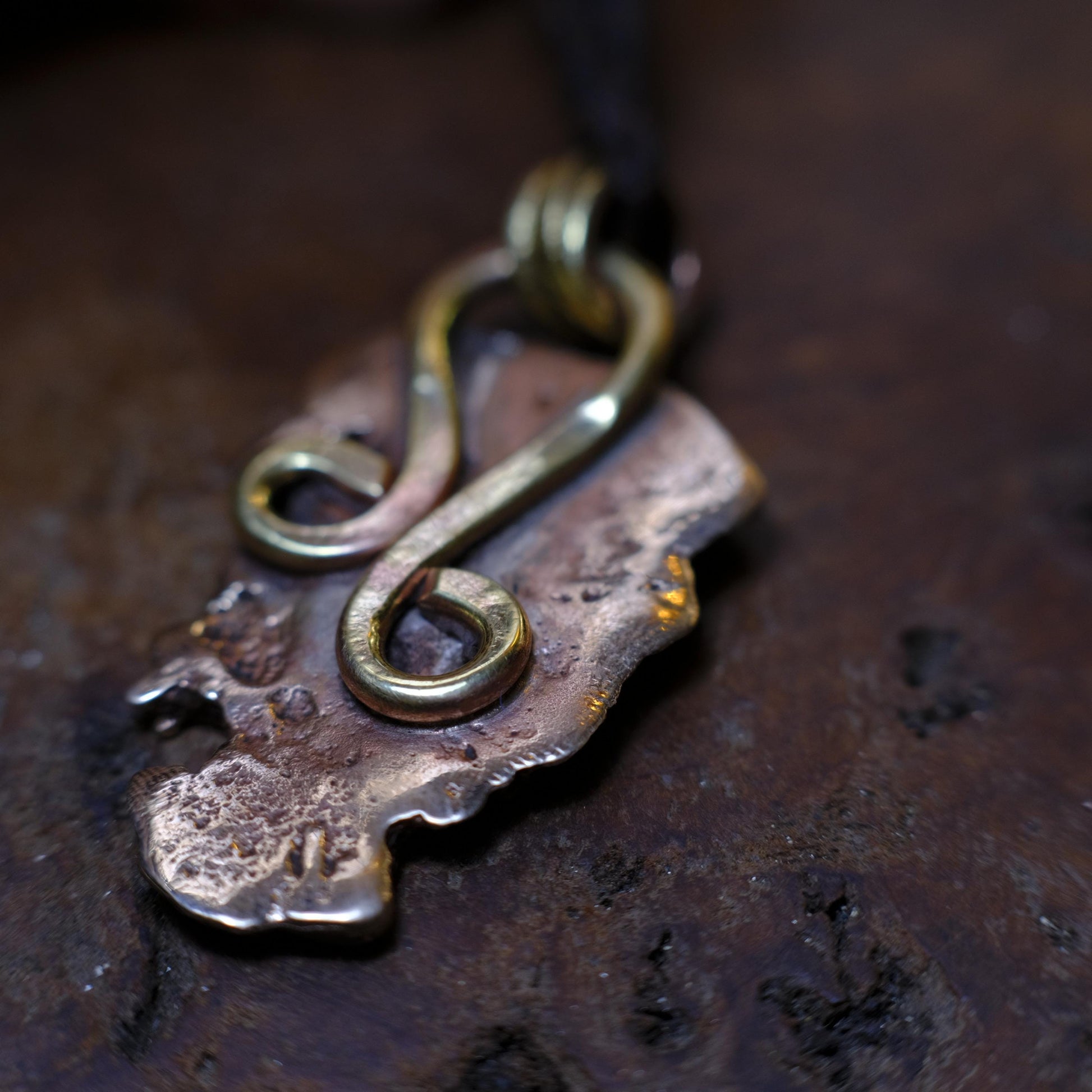 Metatron's Cube Brass Pendant - Sacred Geometry Jewelry