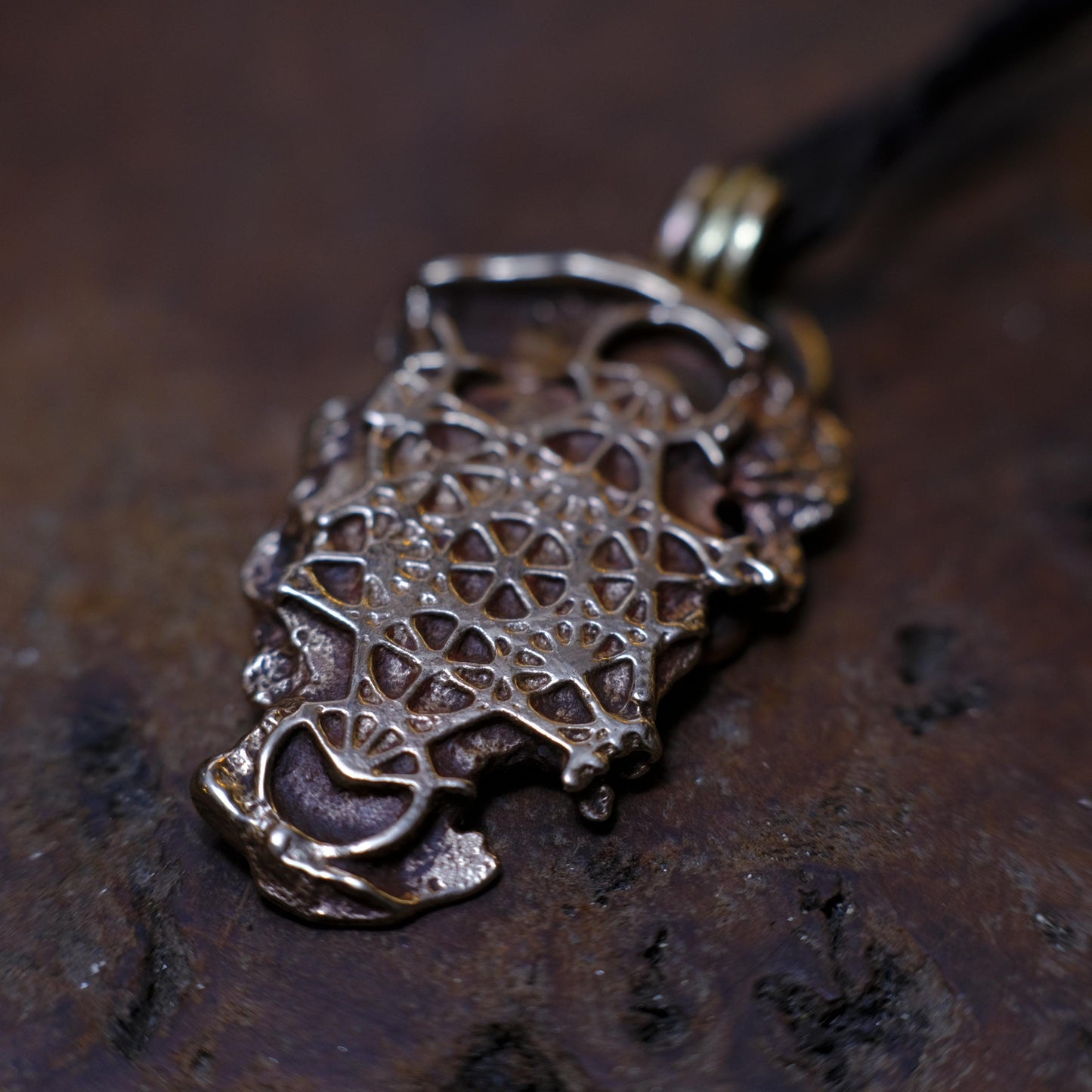 Metatron's Cube Brass Pendant - Sacred Geometry Jewelry