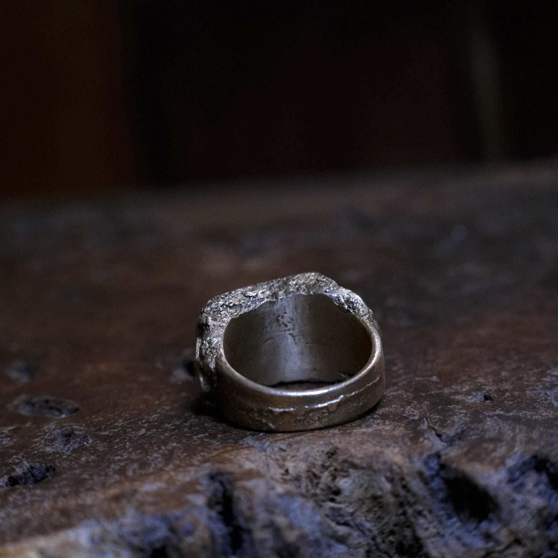 Brass Metatron's Cube Sacred Geometry Ring