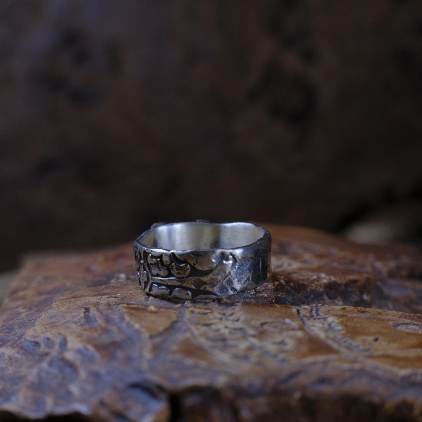 OOAK 9ct Gold and Sterling Silver Handcrafted Ring in US Size 10.75