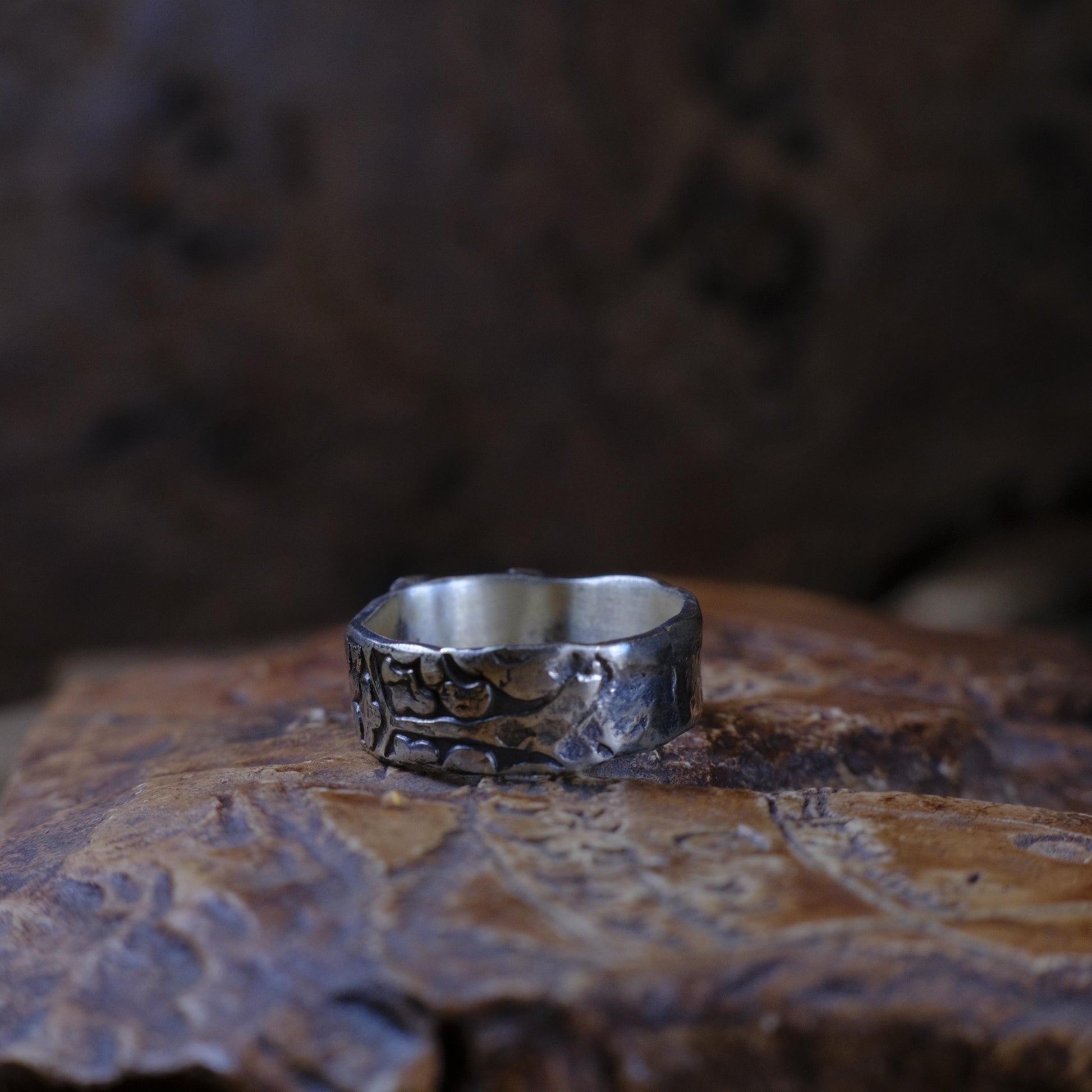 OOAK 9ct Gold and Sterling Silver Handcrafted Ring in US Size 10.75