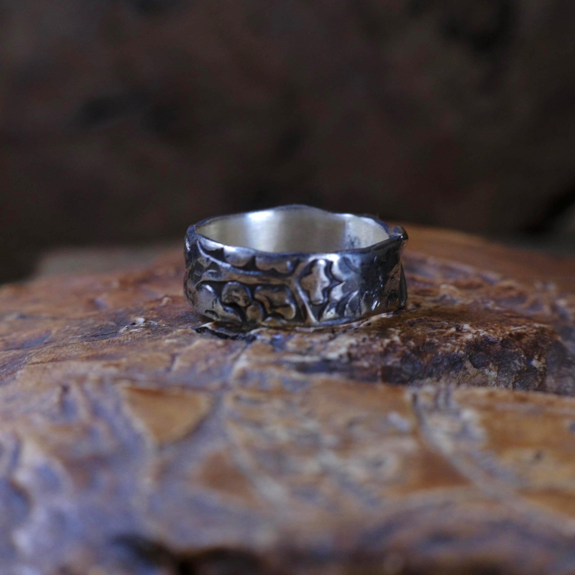 OOAK 9ct Gold and Sterling Silver Handcrafted Ring in US Size 10.75