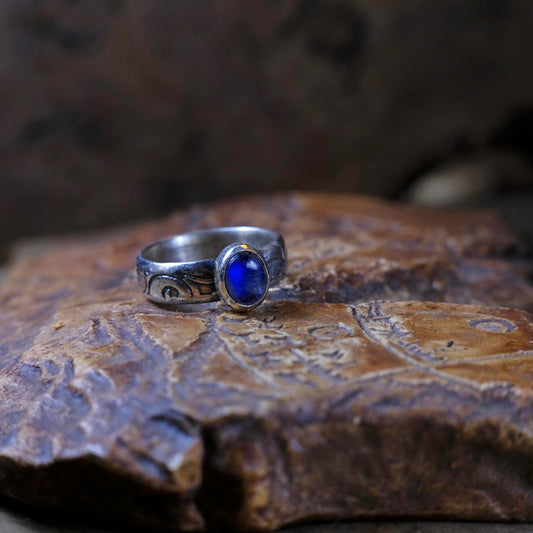 Handmade Moonstone and Sterling Silver Ring US Size 8