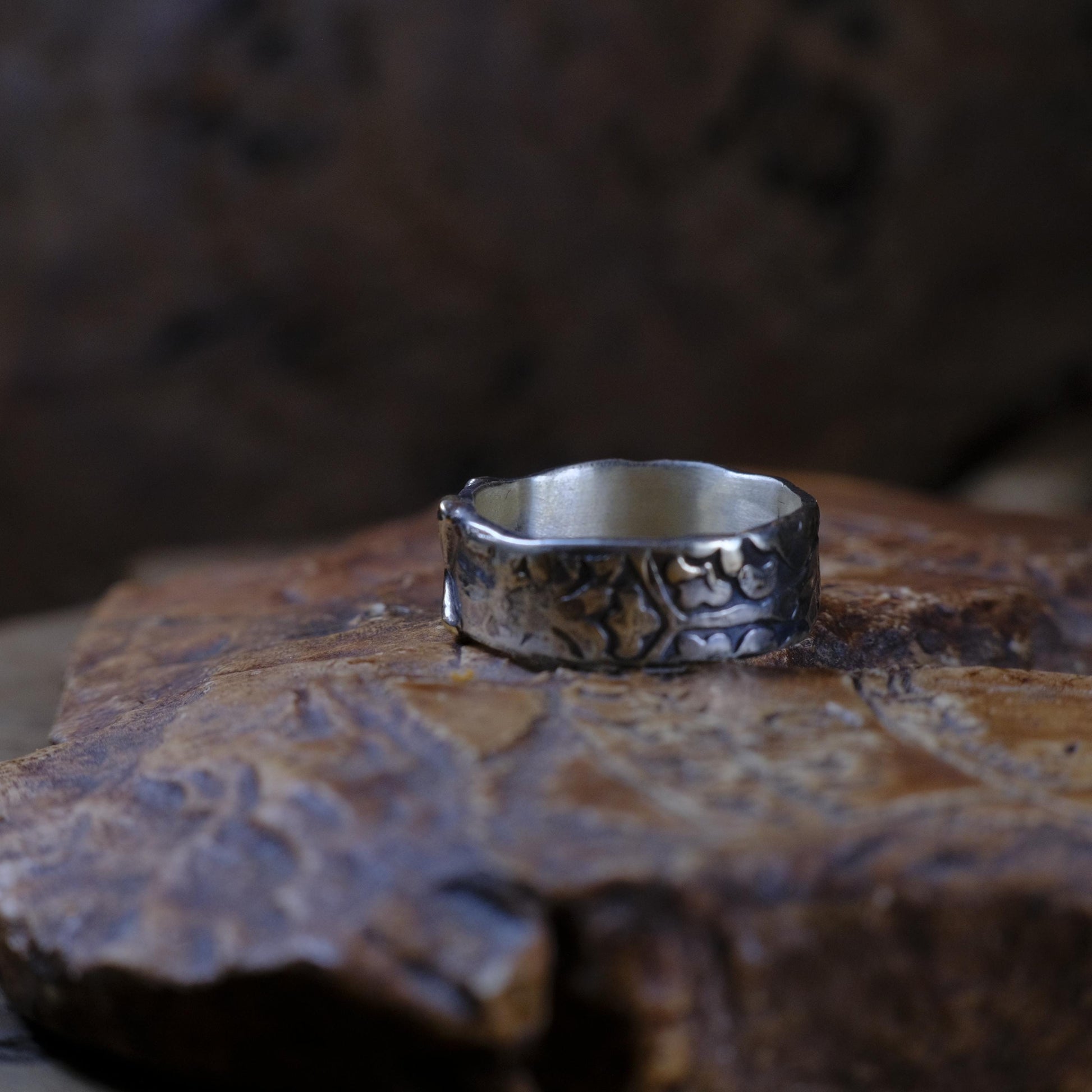 OOAK 9ct Gold and Sterling Silver Handcrafted Ring in US Size 10.75