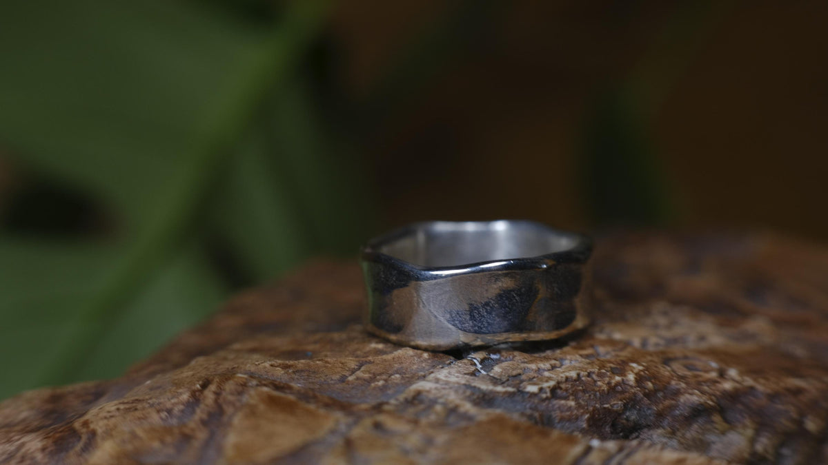 Classic Hammered Sterling Silver Ring ~ Made to Order