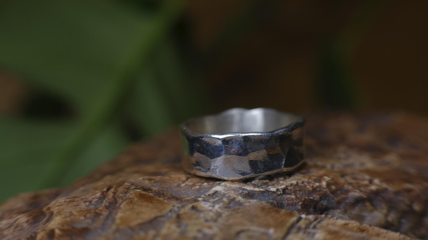Classic Hammered Sterling Silver Ring ~ Made to Order