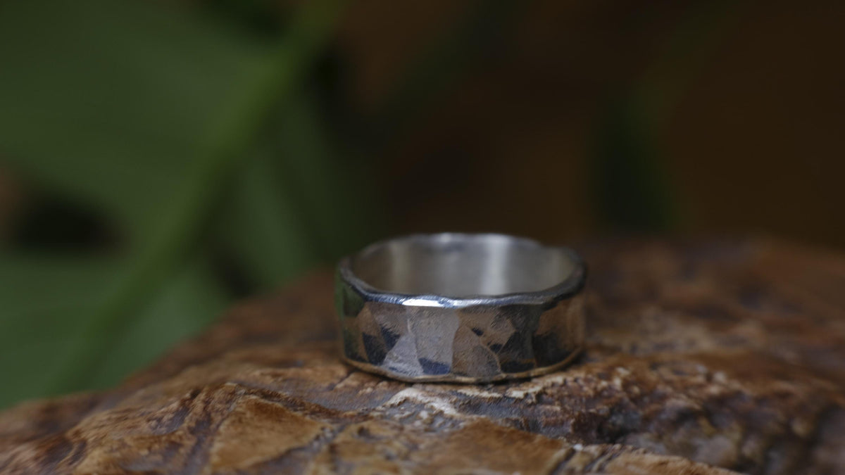 Classic Hammered Sterling Silver Ring ~ Made to Order
