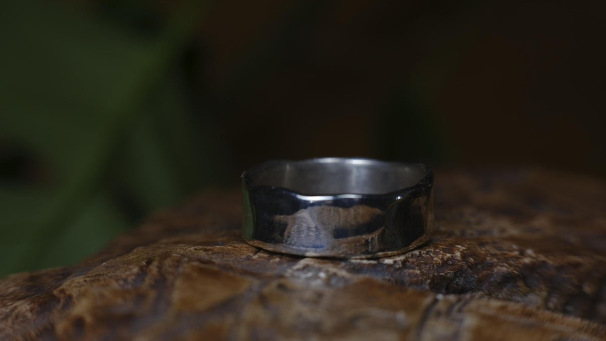 Classic Hammered Sterling Silver Ring ~ Made to Order