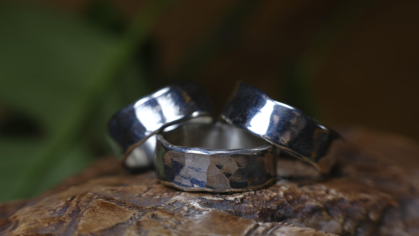 Classic Hammered Sterling Silver Ring ~ Made to Order
