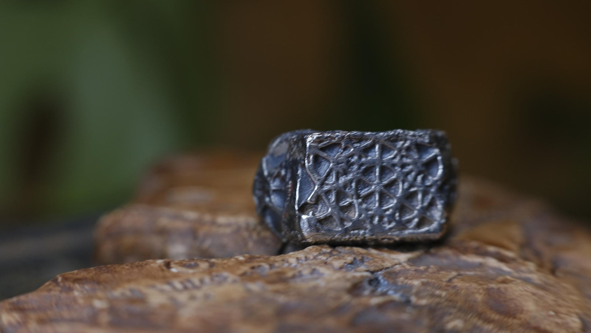 Sterling Silver Metatron's Cube Sacred Geometry Ring