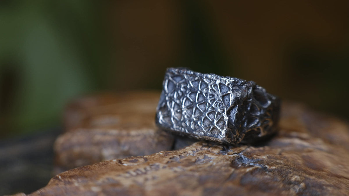 Sterling Silver Metatron's Cube Sacred Geometry Ring