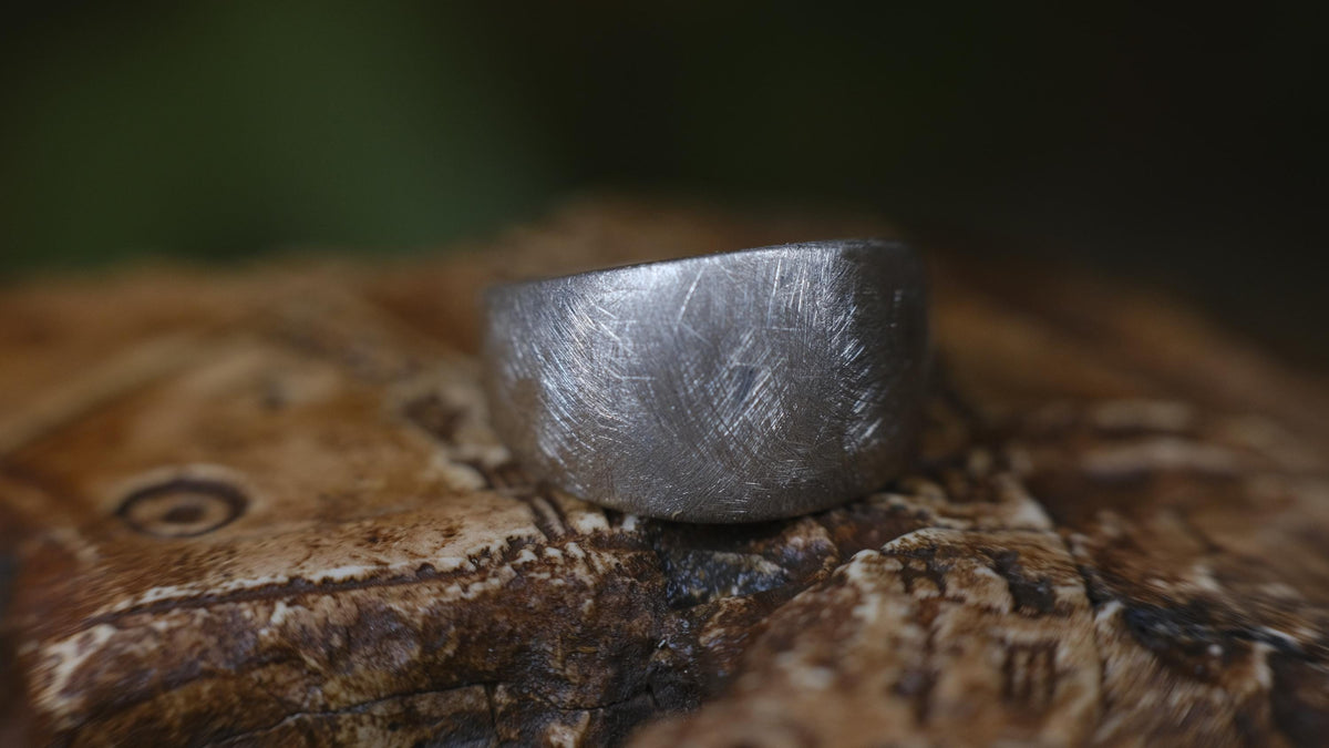 Brushed Matte Finished Sterling Silver Ring US Size 7