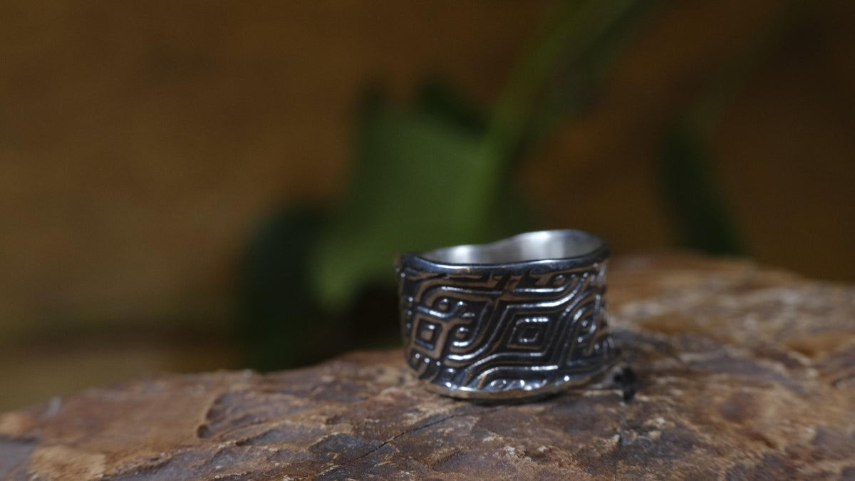 Delta Ring – Egyptian Inspired Sterling Silver Ring ~ Made To Order