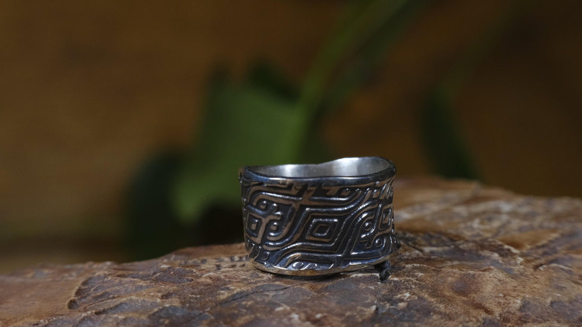 Delta Ring – Egyptian Inspired Sterling Silver Ring ~ Made To Order