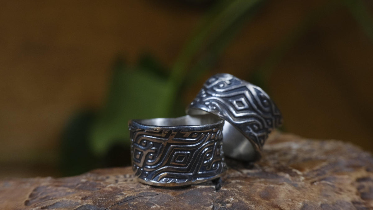Delta Ring – Egyptian Inspired Sterling Silver Ring ~ Made To Order