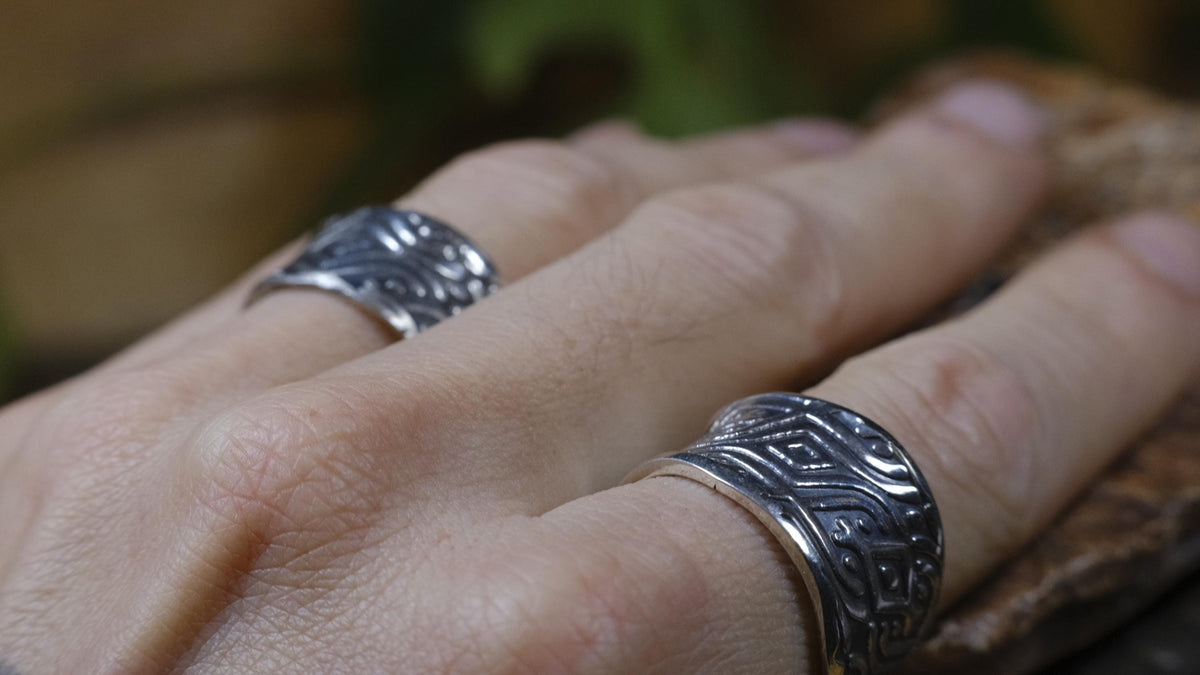 Delta Ring – Egyptian Inspired Sterling Silver Ring ~ Made To Order