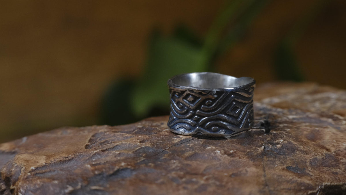 Delta Ring – Egyptian Inspired Sterling Silver Ring ~ Made To Order