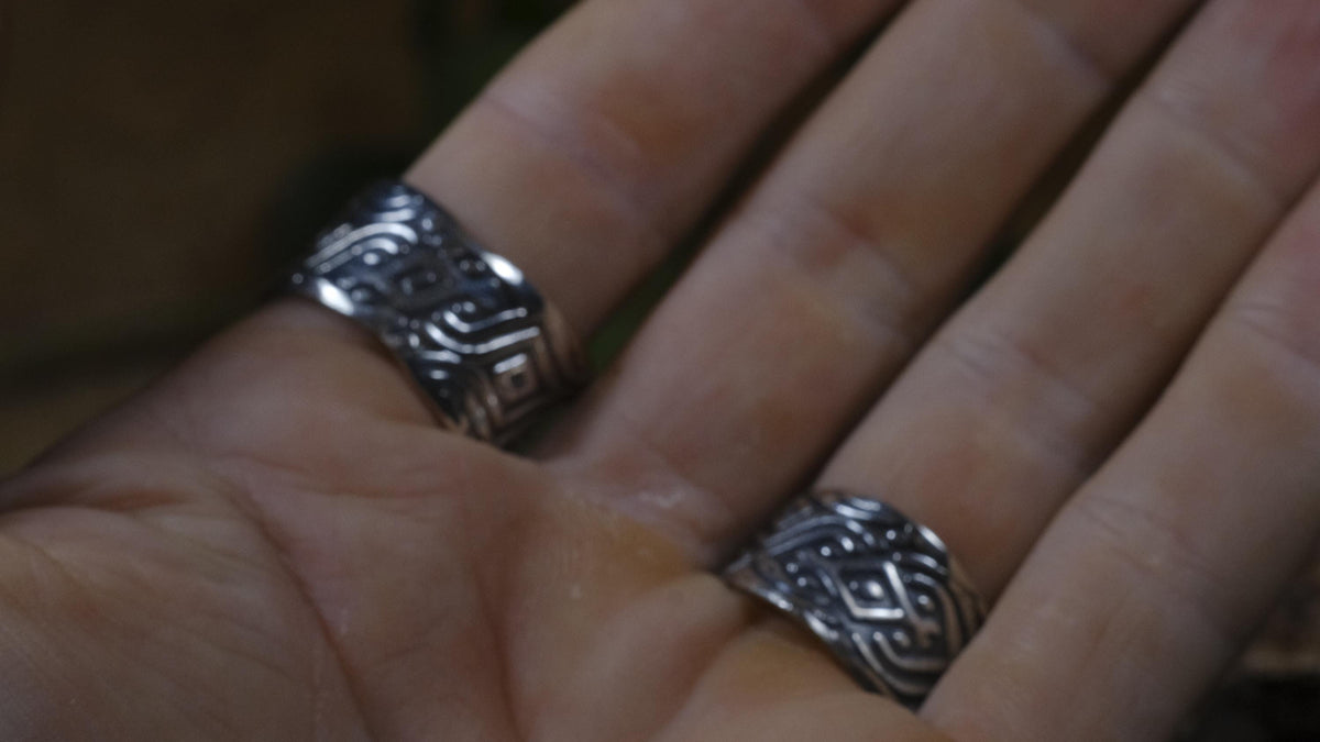 Delta Ring – Egyptian Inspired Sterling Silver Ring ~ Made To Order