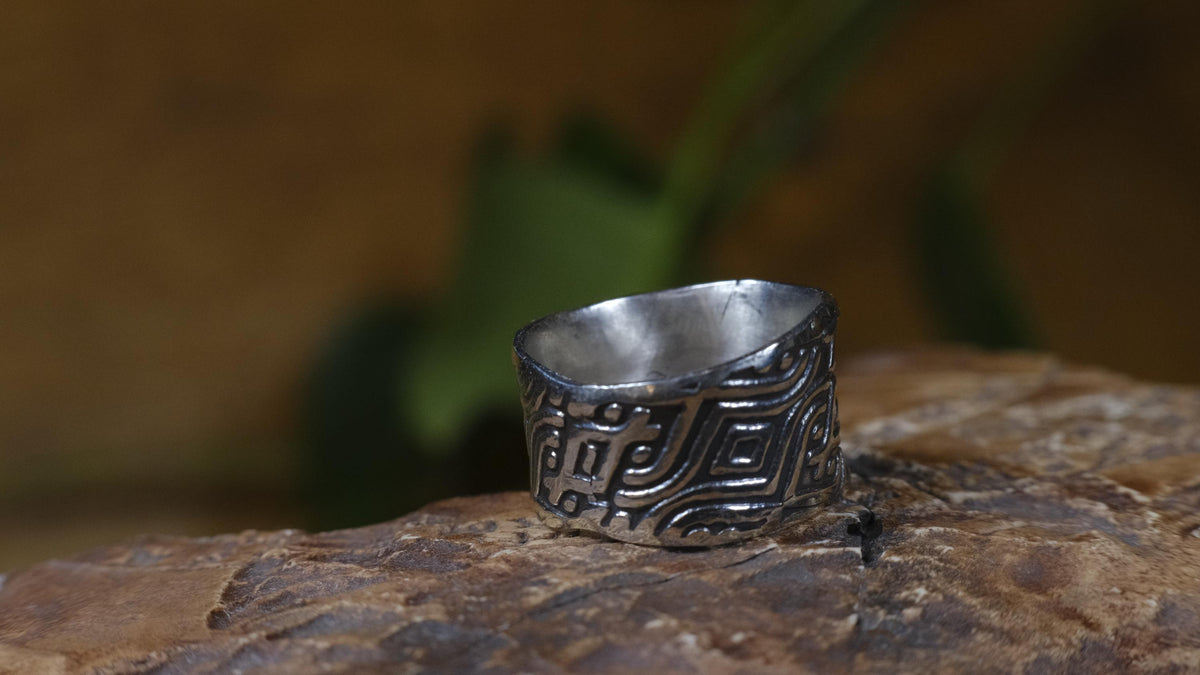 Delta Ring – Egyptian Inspired Sterling Silver Ring ~ Made To Order