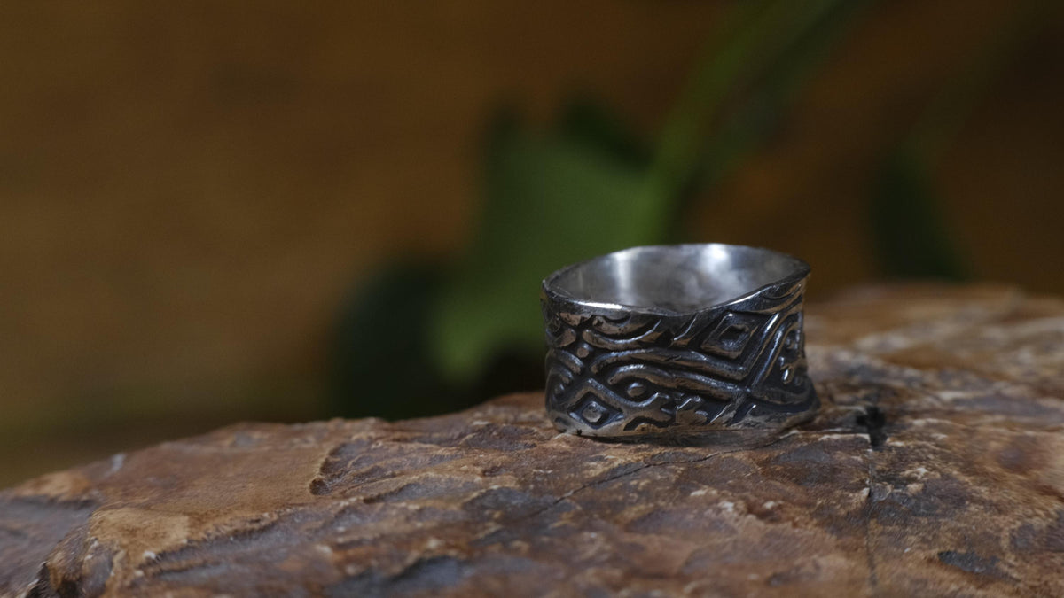 Delta Ring – Egyptian Inspired Sterling Silver Ring ~ Made To Order