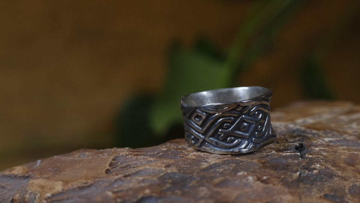Delta Ring – Egyptian Inspired Sterling Silver Ring ~ Made To Order