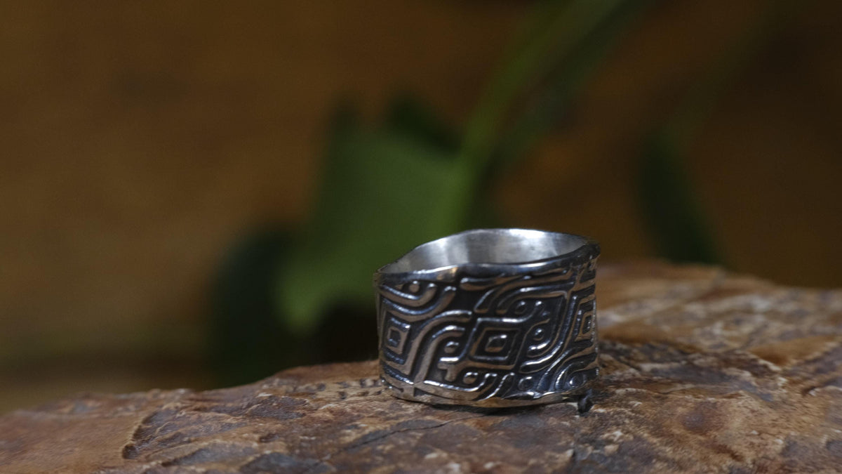 Delta Ring – Egyptian Inspired Sterling Silver Ring ~ Made To Order