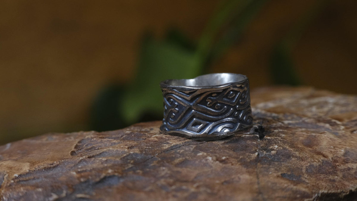 Delta Ring – Egyptian Inspired Sterling Silver Ring ~ Made To Order