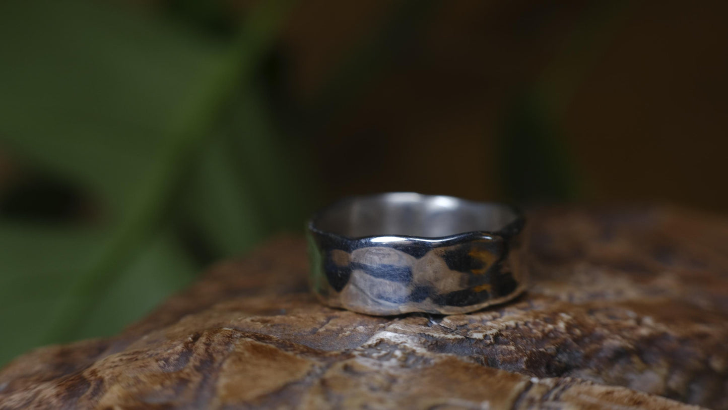 Classic Hammered Sterling Silver Ring ~ Made to Order