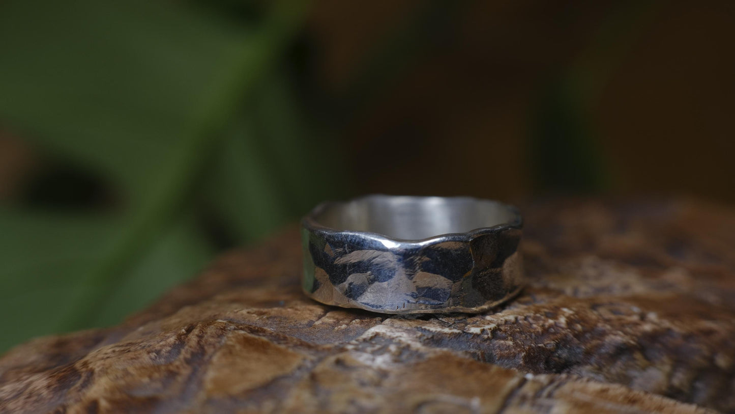 Classic Hammered Sterling Silver Ring ~ Made to Order