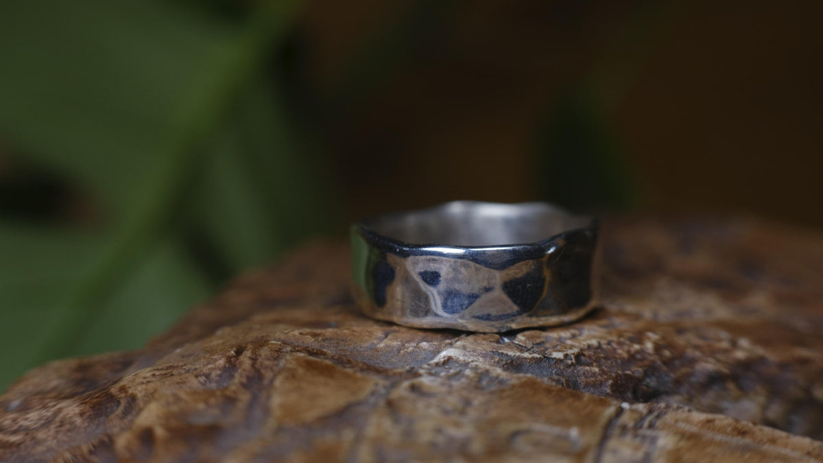 Classic Hammered Sterling Silver Ring ~ Made to Order
