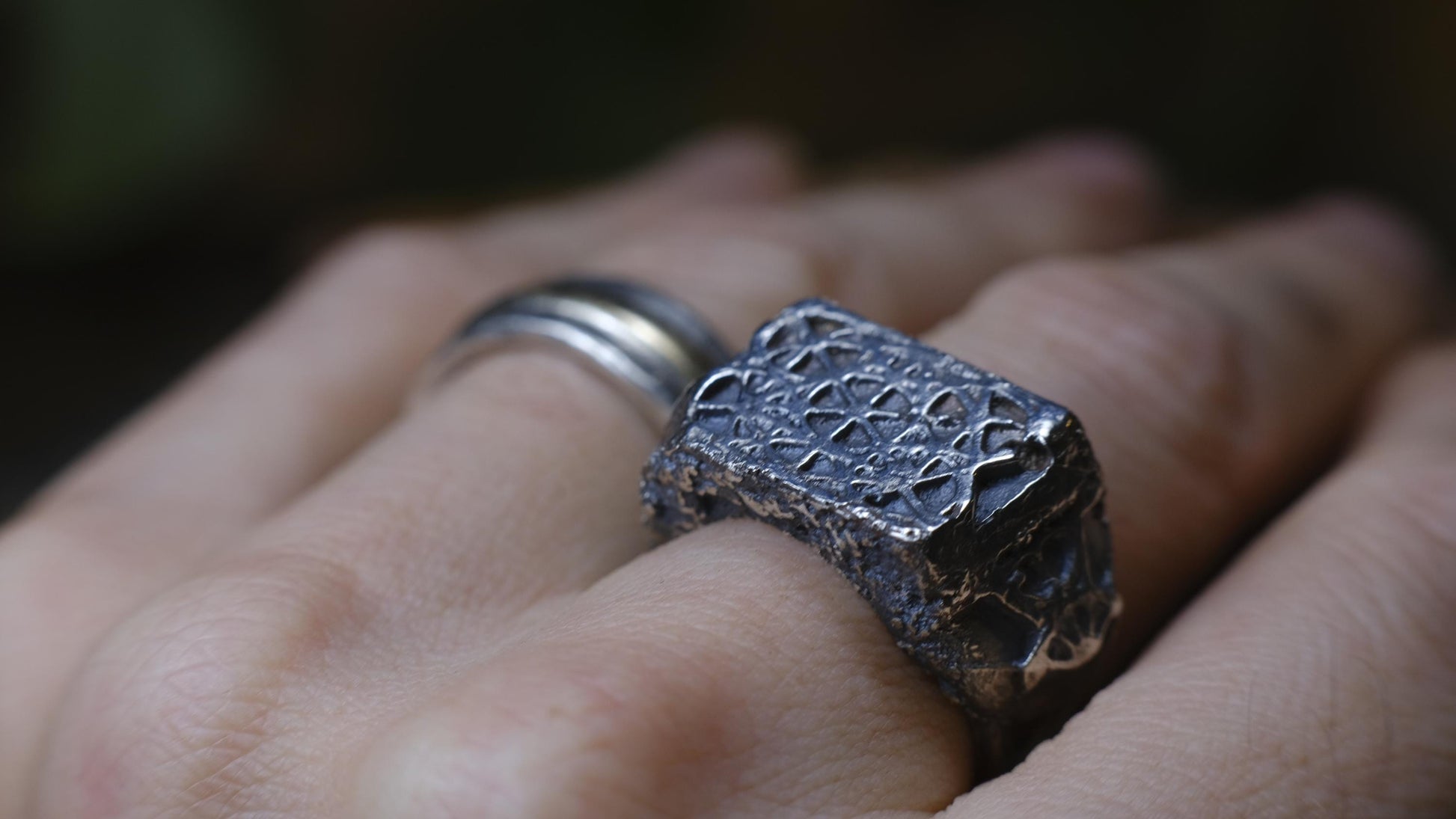 Sterling Silver Metatron's Cube Sacred Geometry Ring