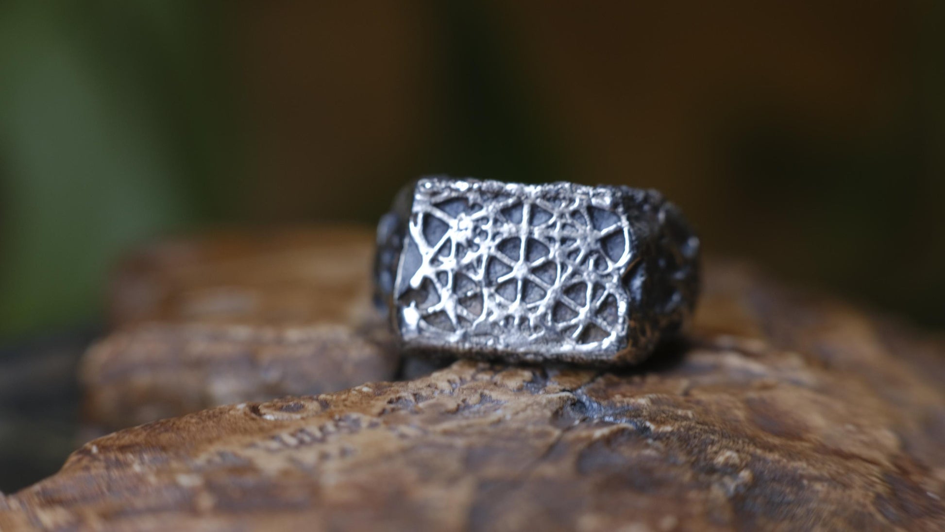 Sterling Silver Metatron's Cube Sacred Geometry Ring