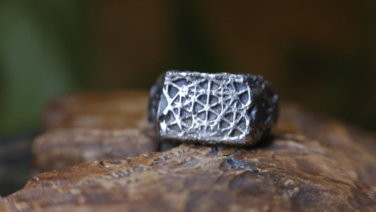 Sterling Silver Metatron's Cube Sacred Geometry Ring