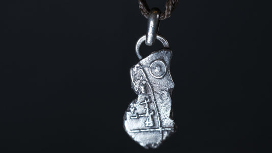 Ancient Assyrian Cuneiform Brass Pendant Necklace