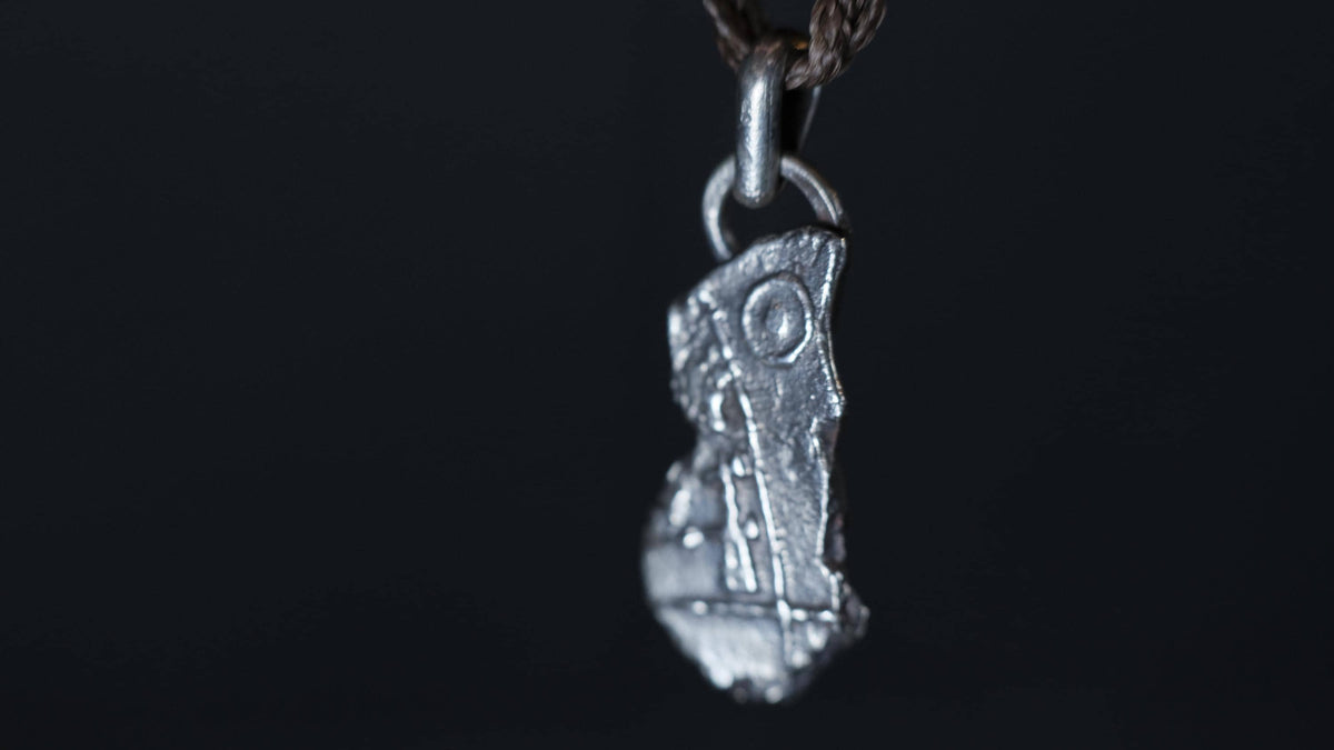 Ancient Assyrian Cuneiform Brass Pendant Necklace