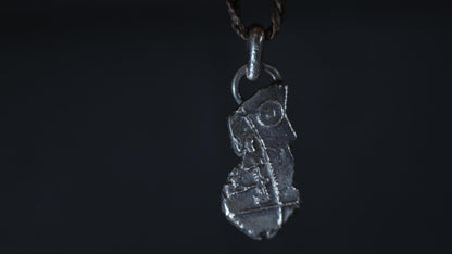 Ancient Assyrian Cuneiform Brass Pendant Necklace