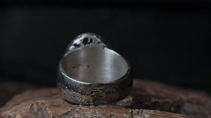 Chunky Sterling Silver Skull Ring – alternate view 5