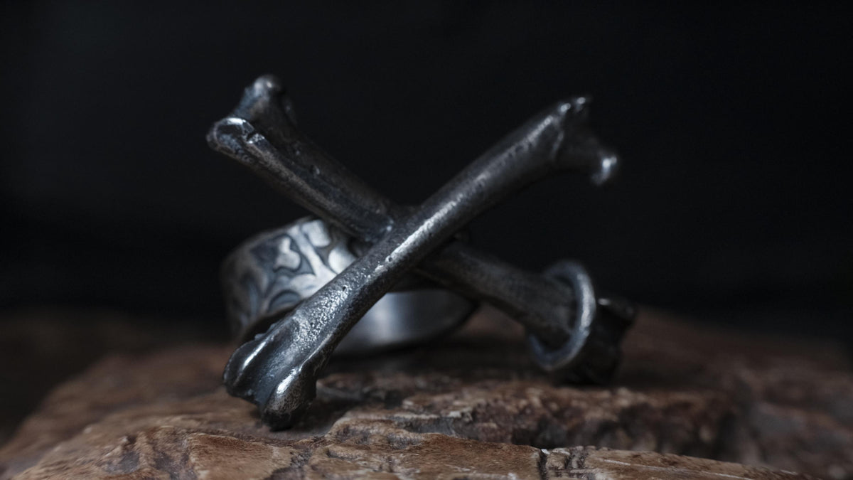Sterling Silver Crossbones Ring