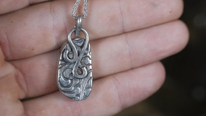 Boulder Opal Set in Sterling Silver with Chain