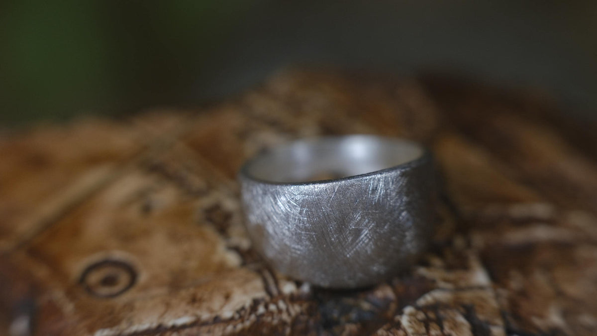 Brushed Matte Finished Sterling Silver Ring US Size 7