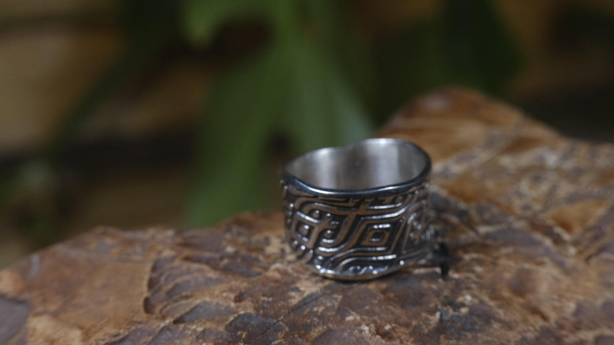 Delta Ring – Egyptian Inspired Sterling Silver Ring ~ Made To Order