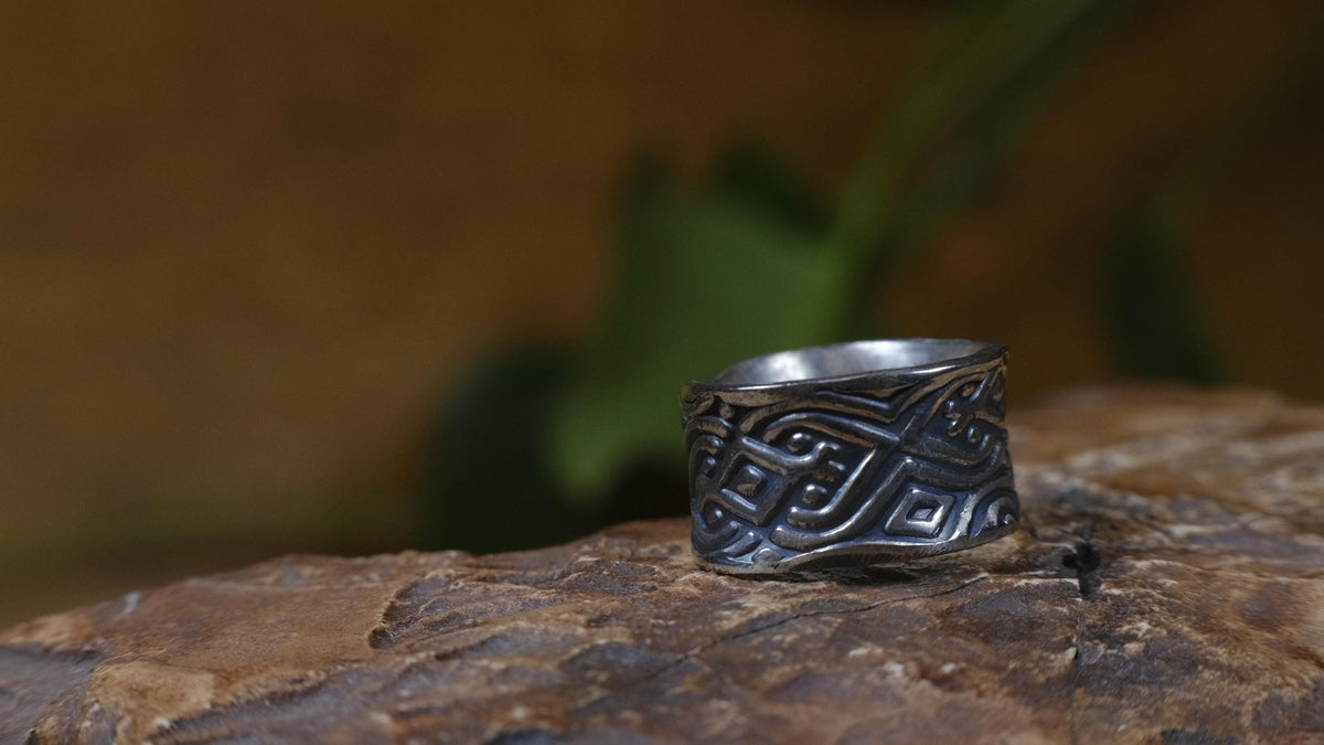 Delta Ring – Egyptian Inspired Sterling Silver Ring ~ Made To Order