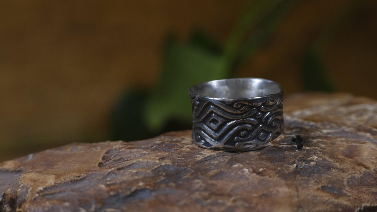 Delta Ring – Egyptian Inspired Sterling Silver Ring ~ Made To Order