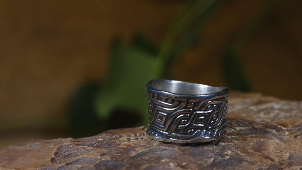 Delta Ring – Egyptian Inspired Sterling Silver Ring ~ Made To Order
