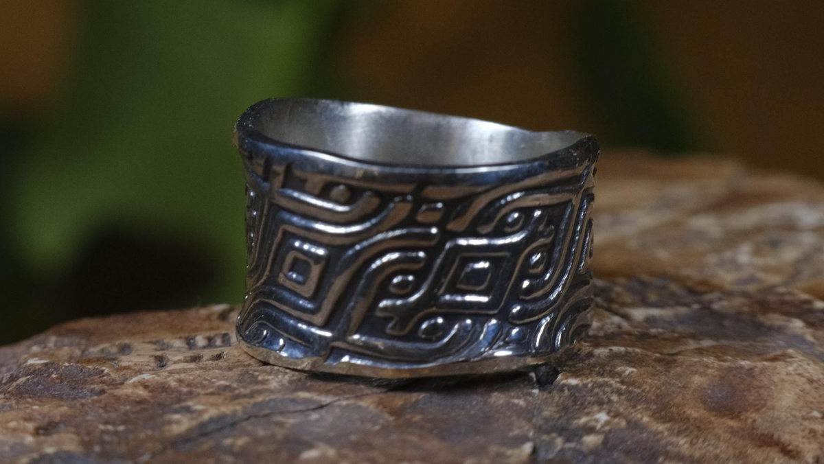 Delta Ring – Egyptian Inspired Sterling Silver Ring ~ Made To Order