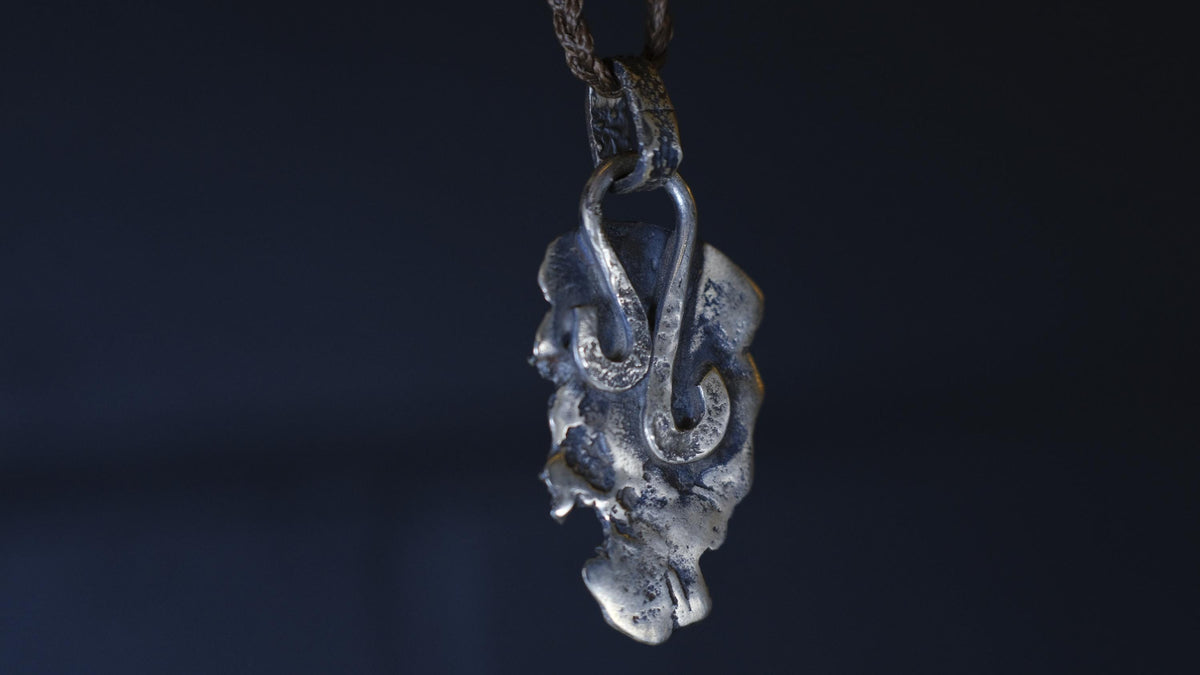 Handmade Sterling Silver Metatron's cube Pendant - Sacred Geometry Jewelry - Oxidised FInish