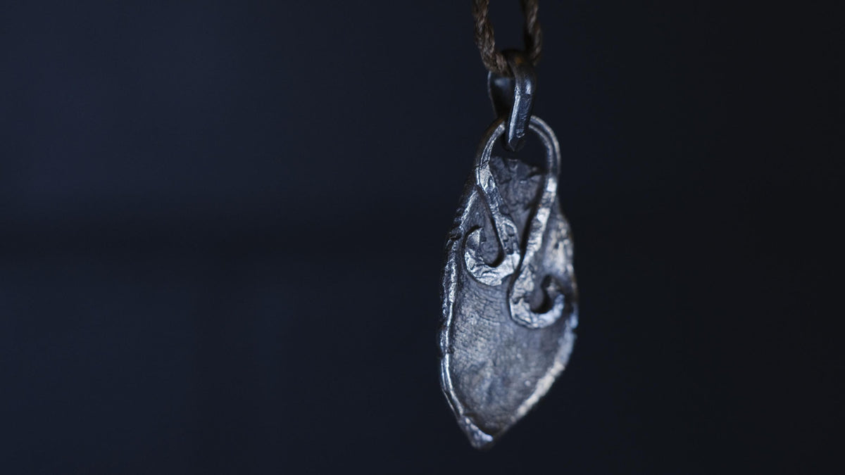 Mayan Temple Relic Talisman Pendant in Sterling Silver on Adjustable Necklace