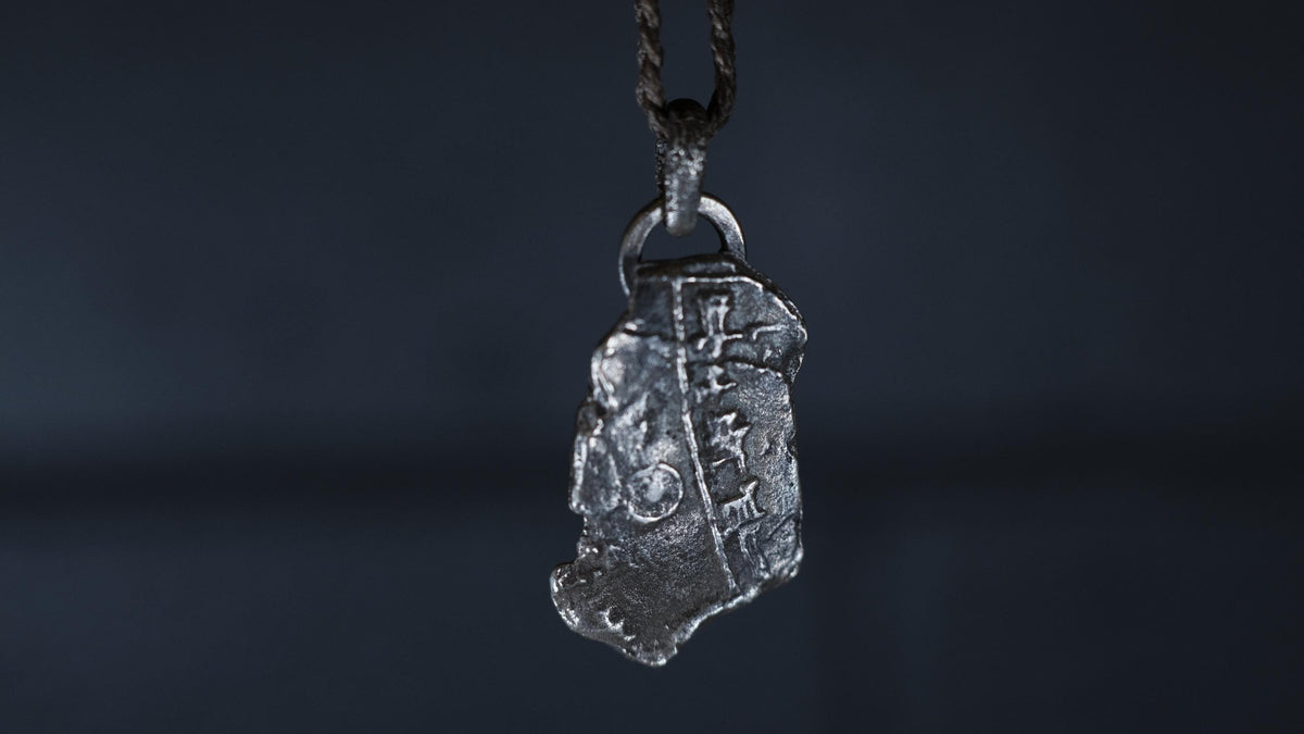 Ancient Assyrian Cuneiform Talisman 3 in Sterling Silver