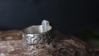 Rugged Pirate Style Boulder Opal Ring